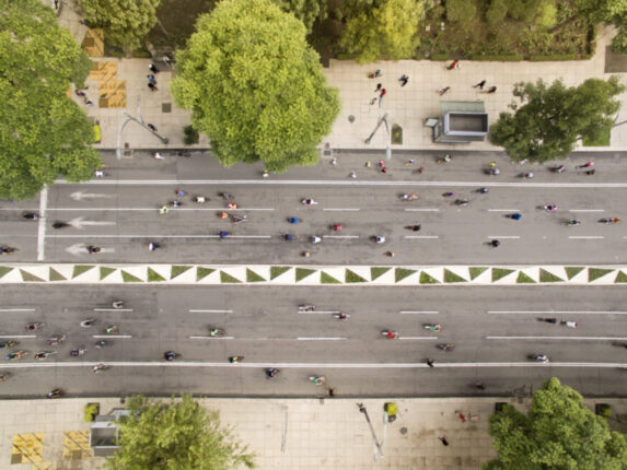 Rad-Highway, zweimal drei Spuren