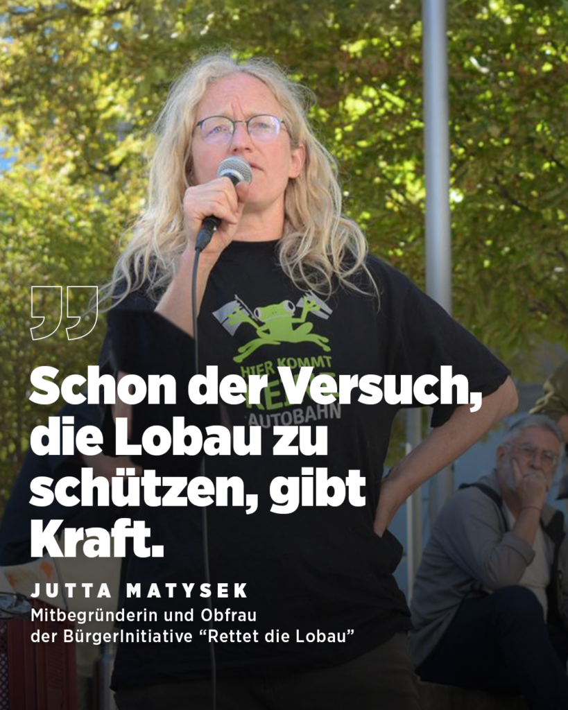 Jutta Matysek ist Mitbegründerin und Obfrau der BürgerInitiative Rettet die Lobau - Natur statt Beton Weltfrauentag 2026